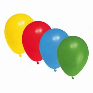 Nafukovací balónik, rôzne farby`M` [100 ks]                                     