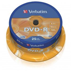 DVD-R Verbatim 4,7GB/25ks                                                       